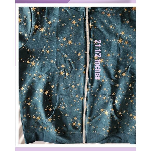 Girls' Printed Zip-Up Fleece Hoodie by Cat & Jack XXL (18) Plus - Picture 4 of 8